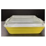 Vintage Pyrex primary colors yellow casserole