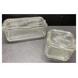 Antique Federal Glass refrigerator dishes Antique Federal Glass refrigerator dishes