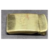 RARE vintage Yves Saint Laurent brass belt buckle RARE vintage Yves Saint Laurent brass belt buckle