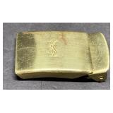 RARE vintage Yves Saint Laurent brass belt buckle