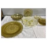 Antique depression glass