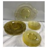 Antique depression glass