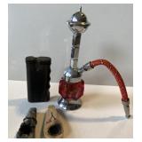 Pipes-carved & inlaid stone, also box w/ no pipe Pipes-carved & inlaid stone, also box w/ no pipe
