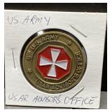US Army USAR Advisor's Office token US Army USAR Advisor's Office token