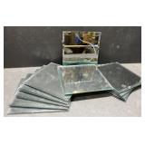 5" x 5" mirrored candle holders