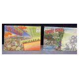 1940s fold-out postcards-LA & Movie Star homes 1940s fold-out postcards-LA & Movie Star homes