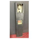 Vintage cooler-side bottle opener w/ cap holder Vintage cooler-side bottle opener w/ cap holder