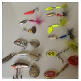 Vintage fishing lures-Sonic Rooster tail & more