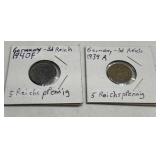 1939 & 40 Germany Third Reich coins 1939 & 40 Germany Third Reich coins