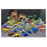 Cavemen & dinosaur action figure toys