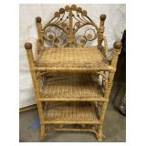 Wicker shelf-3 foot tall