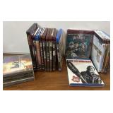 DVDs, CDs, Blu Rays-6 sealed DVDs, CDs, Blu Rays-6 sealed