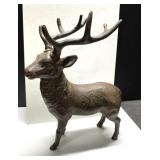 Heavy cast deer 9" tall-