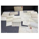 Letters from 1800s & hotel letters from 1920s