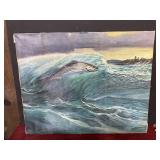 Antique fish print on canvas 16x20' Antique fish print on canvas 16x20'