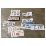 1958 & more license plates