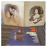 Johnny Cash & Cash/Wynette vinyl records