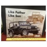 Metal sign-Jeep