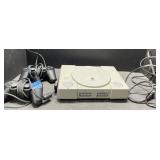 Sony Playstation console, cord & controllers