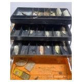 Vintage tackle box & lures