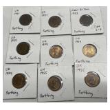 1940s & 50s UK King George & Queen Elizabeth coins 1940s & 50s UK King George & Queen Elizabeth coins