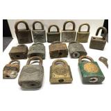 AMAZING lot of antique padlocks