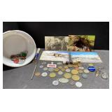 Foreign coins, tax tokens, political badges, post- Foreign coins, tax tokens, political badges, post-
