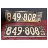 1928 license plates