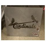 St Louis Cardinals metal sign 20"x18"