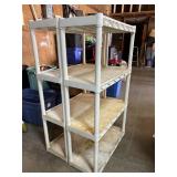 2 plastic shelves 2 plastic shelves