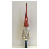 Antique red, silver & blue glass tree topper Antique red, silver & blue glass tree topper