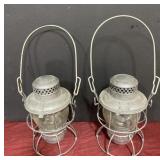 Adlake N&W RY kerosene lamps Adlake N&W RY kerosene lamps