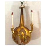 Antique glass Christmas ornament-has 1 candle Antique glass Christmas ornament-has 1 candle