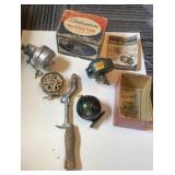 Vintage fishing incl empty boxes & more Vintage fishing incl empty boxes & more