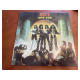 1977 Kiss Love Gun w/ part of gun vinyl record 1977 Kiss Love Gun w/ part of gun vinyl record