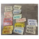 1967-1979 (No 77) amateur radio license plates 1967-1979 (No 77) amateur radio license plates