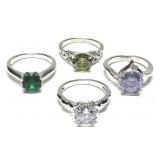 Costume jewlelry rings-All size 6 Costume jewlelry rings-All size 6