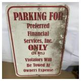 Parking sign