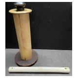 Antique Johnson 136-112 insulator & wood spool Antique Johnson 136-112 insulator & wood spool