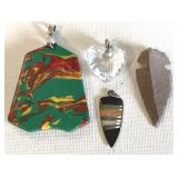 Pendants & arrowhead