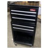 Fair condition Hyper tough tool box-1 wheel broke