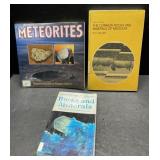 Books-rocks, minerals, meteorites