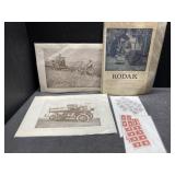 Antique Kodak ad, prints & stamps Antique Kodak ad, prints & stamps