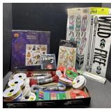Ribbons, stickers more Ribbons, stickers more