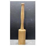 18" tall antique wood masher