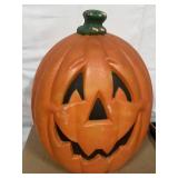 2 foot tall plastic blow mold jack o lantern H