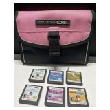 Nintendo DS games & case