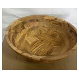 Beautiful wood bowl 15" across