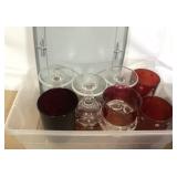 Ruby Red goblets Ruby Red goblets