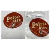 1940s Potosi Beer hook stickers